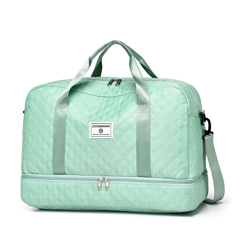 Rhombic Lattice Travel Dufile Bag