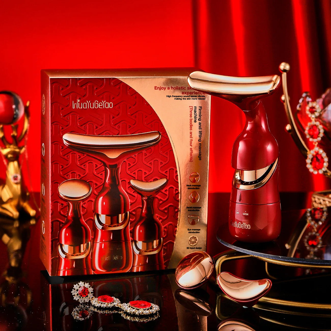 3 In 1 Facial Lifting Device Neck Facial Eye Massage