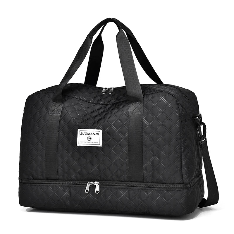Rhombic Lattice Travel Dufile Bag