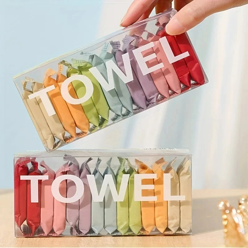 Washcloth Portable Travel Towel Thickened Compressed Face Cleansing Beauty Square Towel