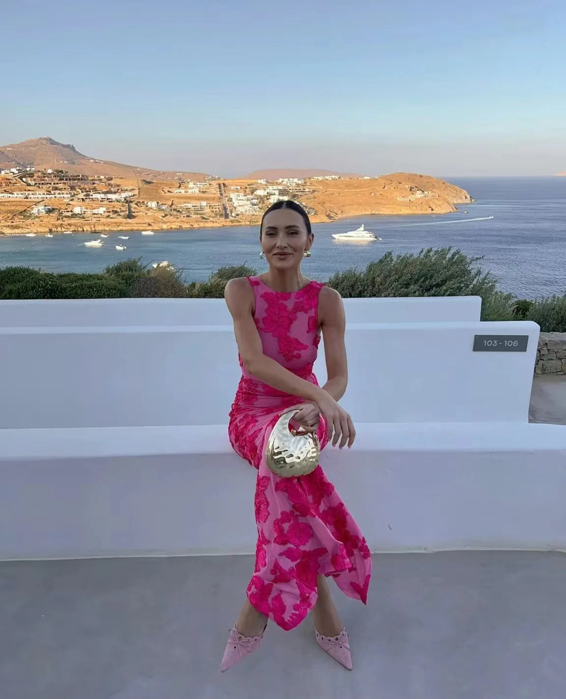 Embroidery Mesh Slim Hip Fshion Maxi Dresses Robe