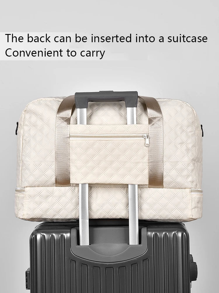 Rhombic Lattice Travel Dufile Bag