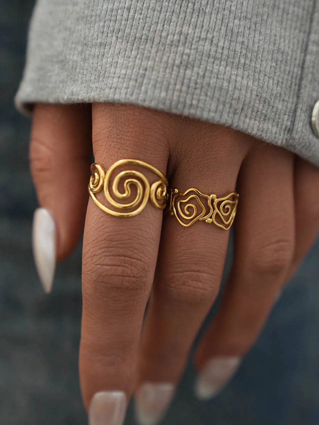 Golden Spiral Ring