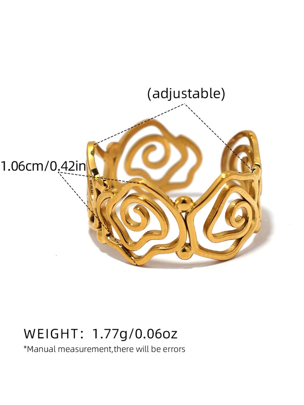 Golden Spiral Ring