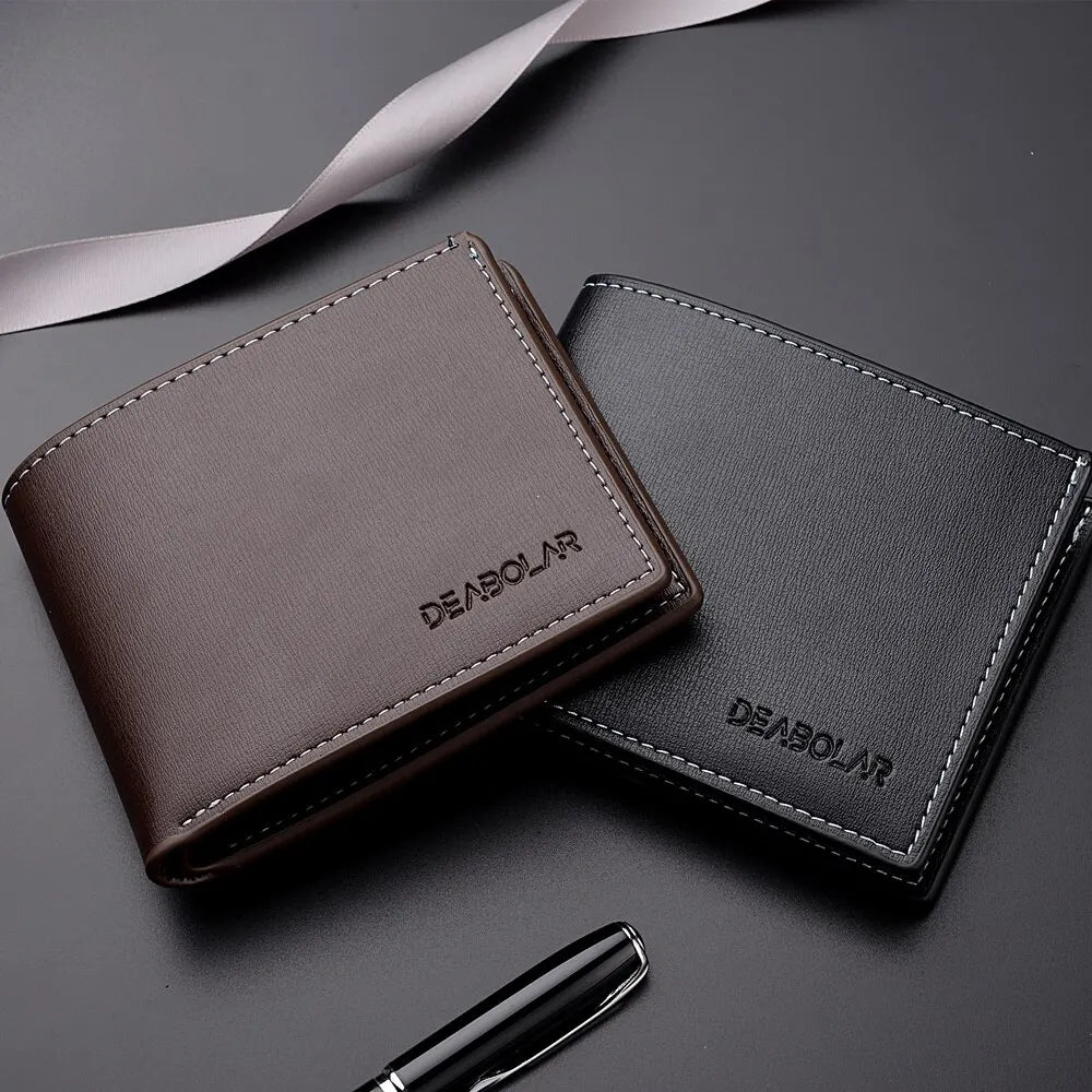 Thin Style Folding Young Men Credit Card Holder Wallet