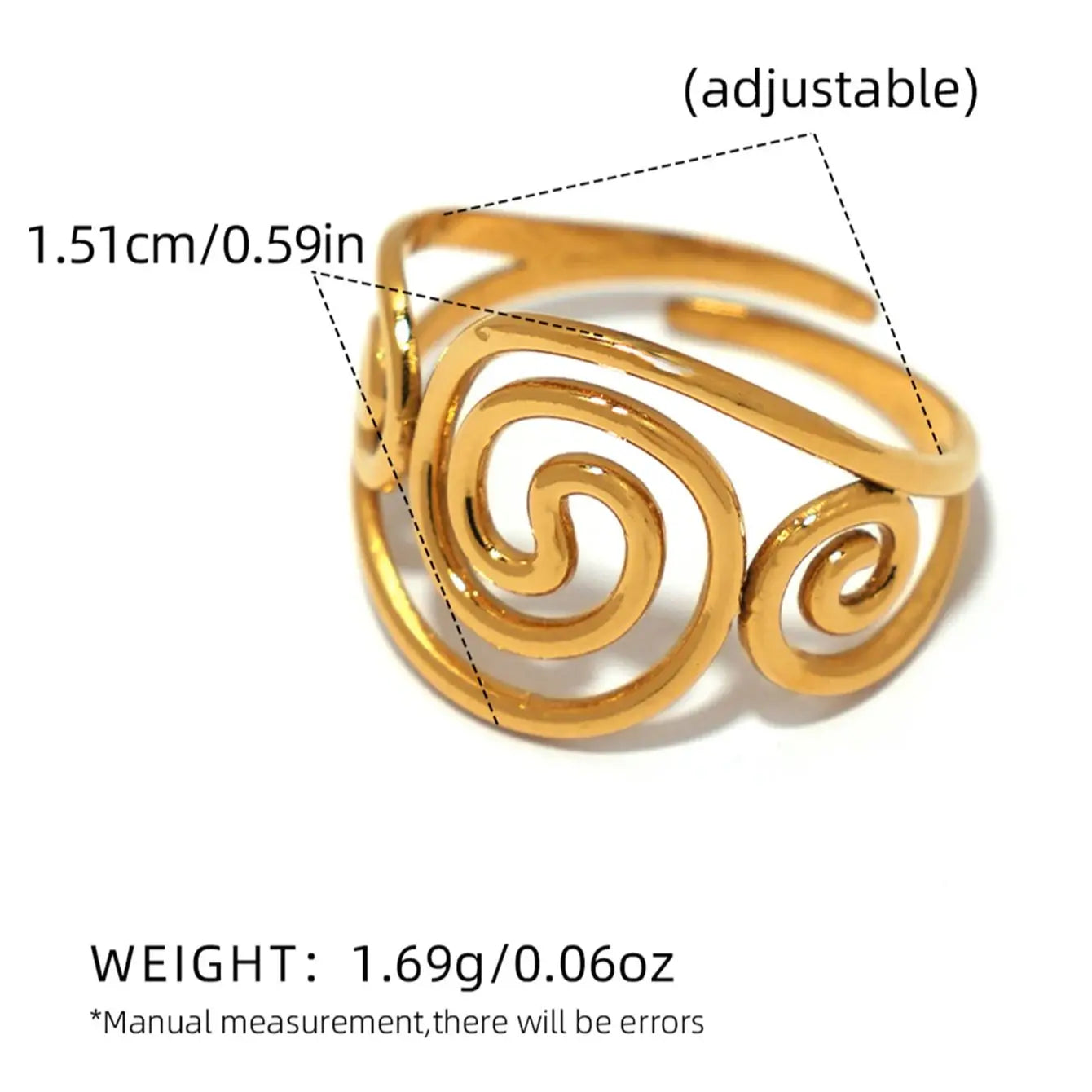 Golden Spiral Ring