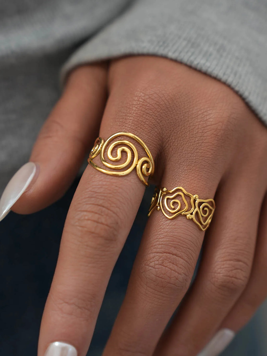 Golden Spiral Ring