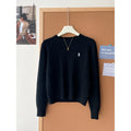 Cashmere Knitted Sweater Embroidered Autumn Winter