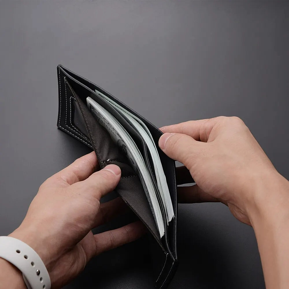 Thin Style Folding Young Men Credit Card Holder Wallet