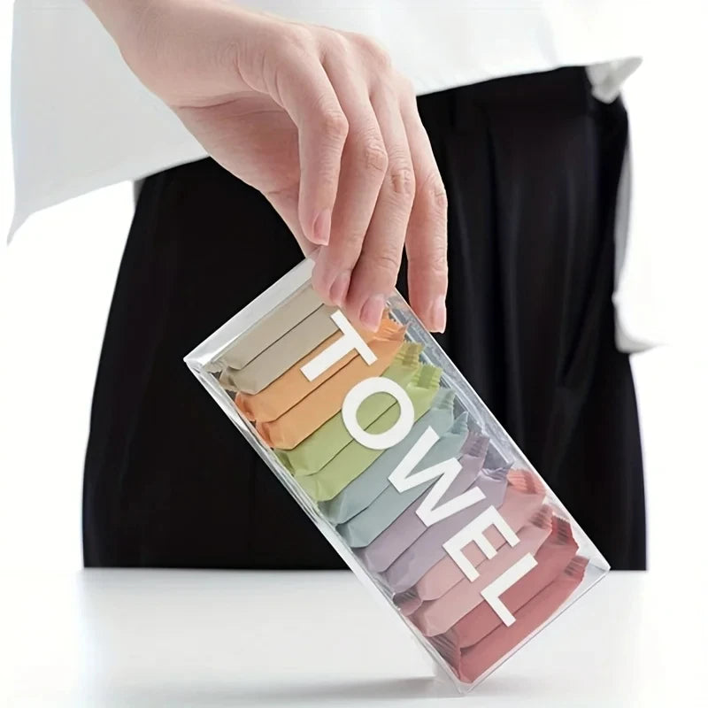 Washcloth Portable Travel Towel Thickened Compressed Face Cleansing Beauty Square Towel