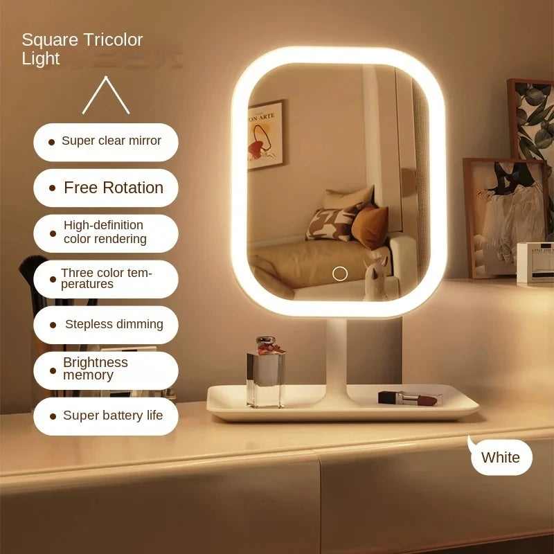 GlowEase Touch Control Makeup Mirror
