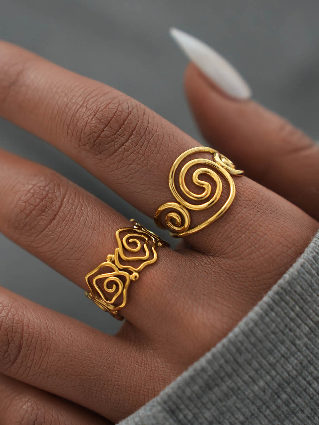 Golden Spiral Ring