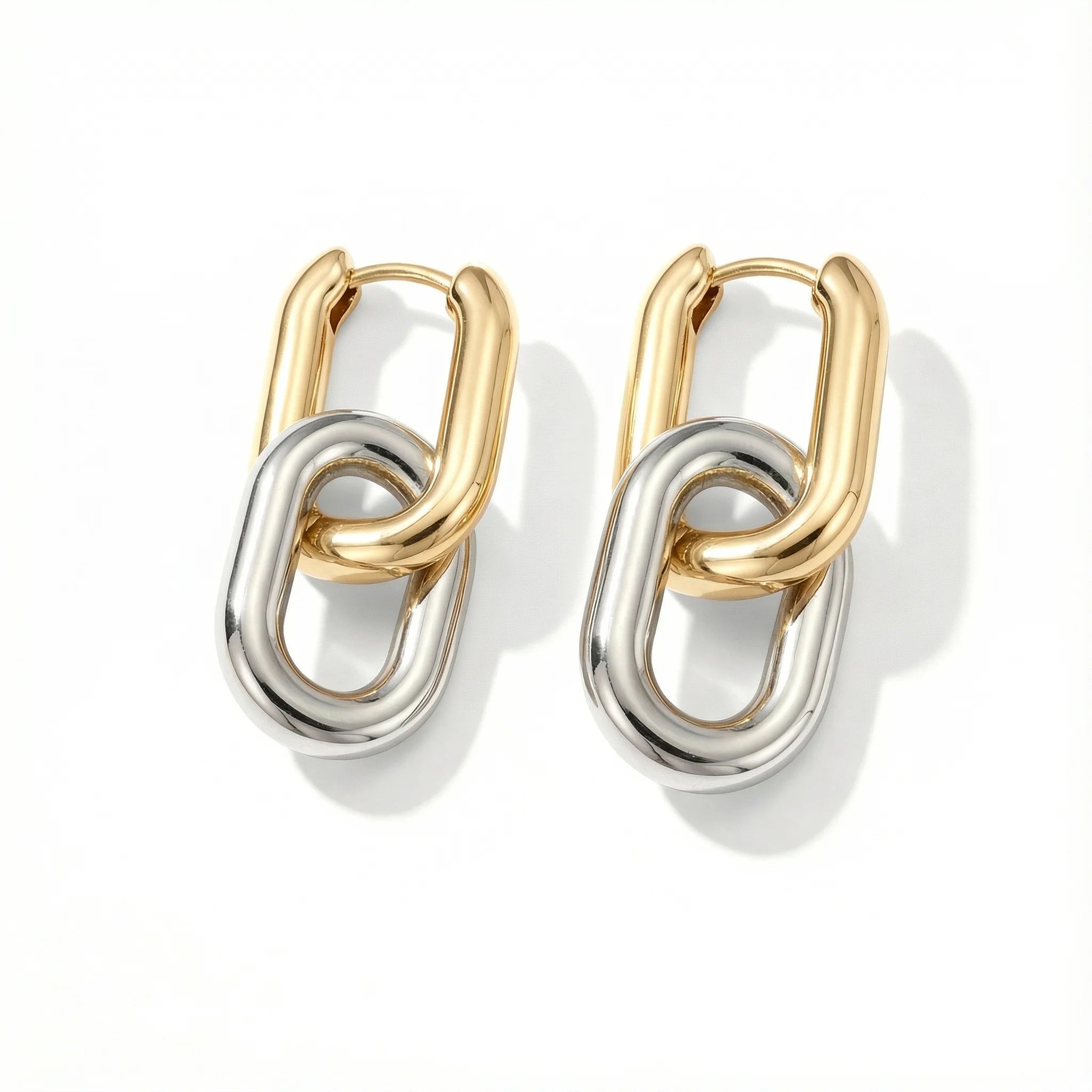 Minimalist Stainless Steel Fashion Gold Earrings