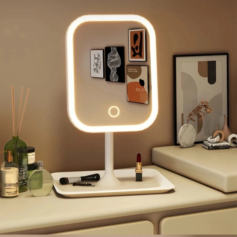 GlowEase Touch Control Makeup Mirror
