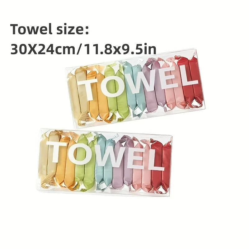 Washcloth Portable Travel Towel Thickened Compressed Face Cleansing Beauty Square Towel