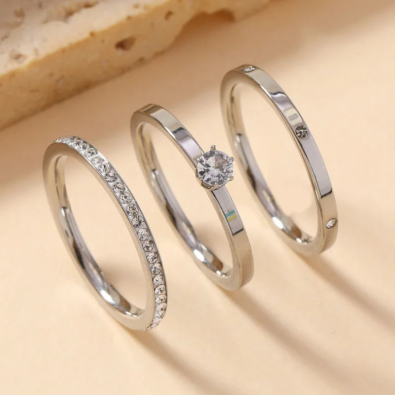 Trinity Spark Ring Set