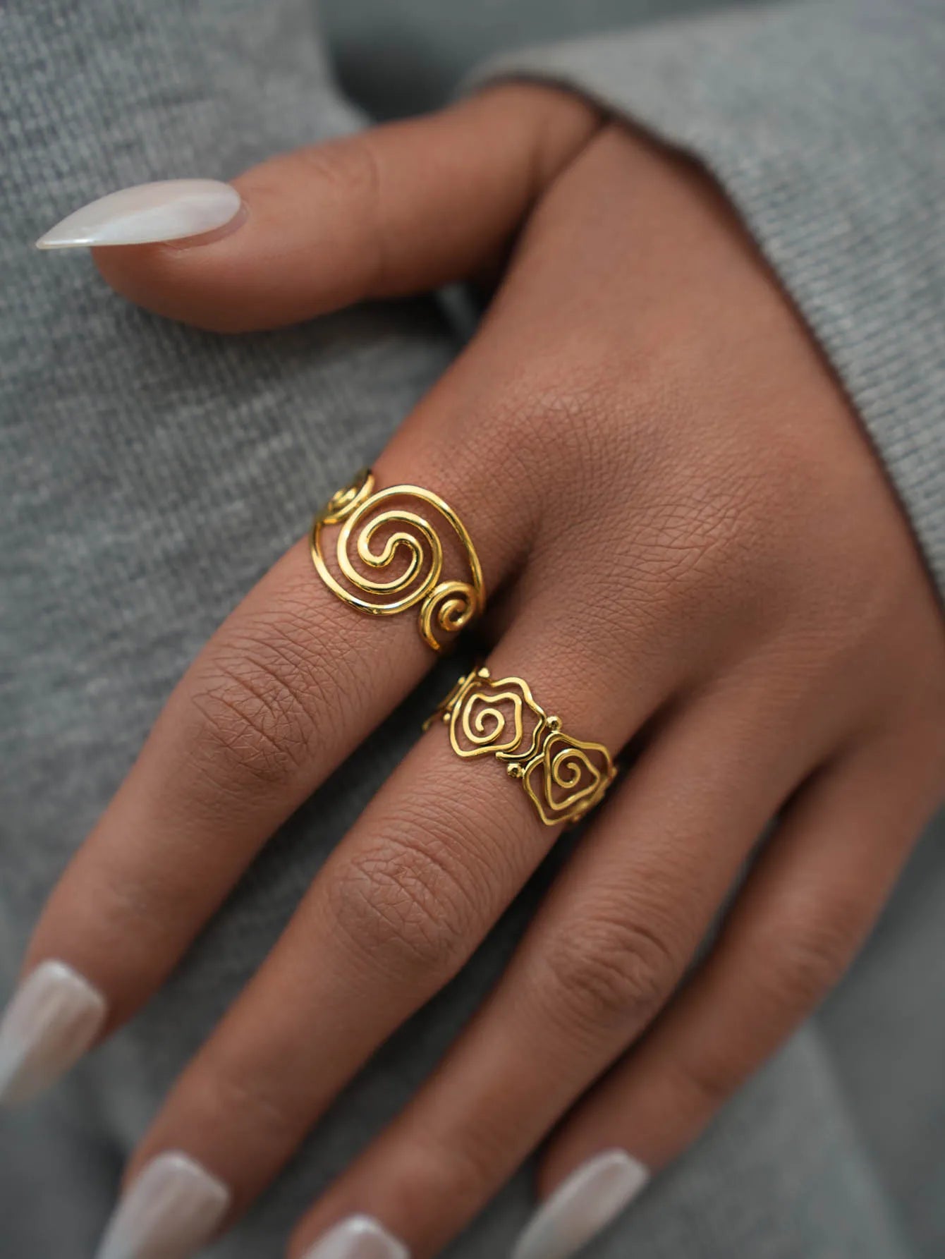 Golden Spiral Ring