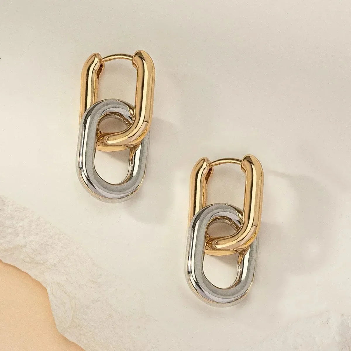 Minimalist Stainless Steel Fashion Gold Earrings