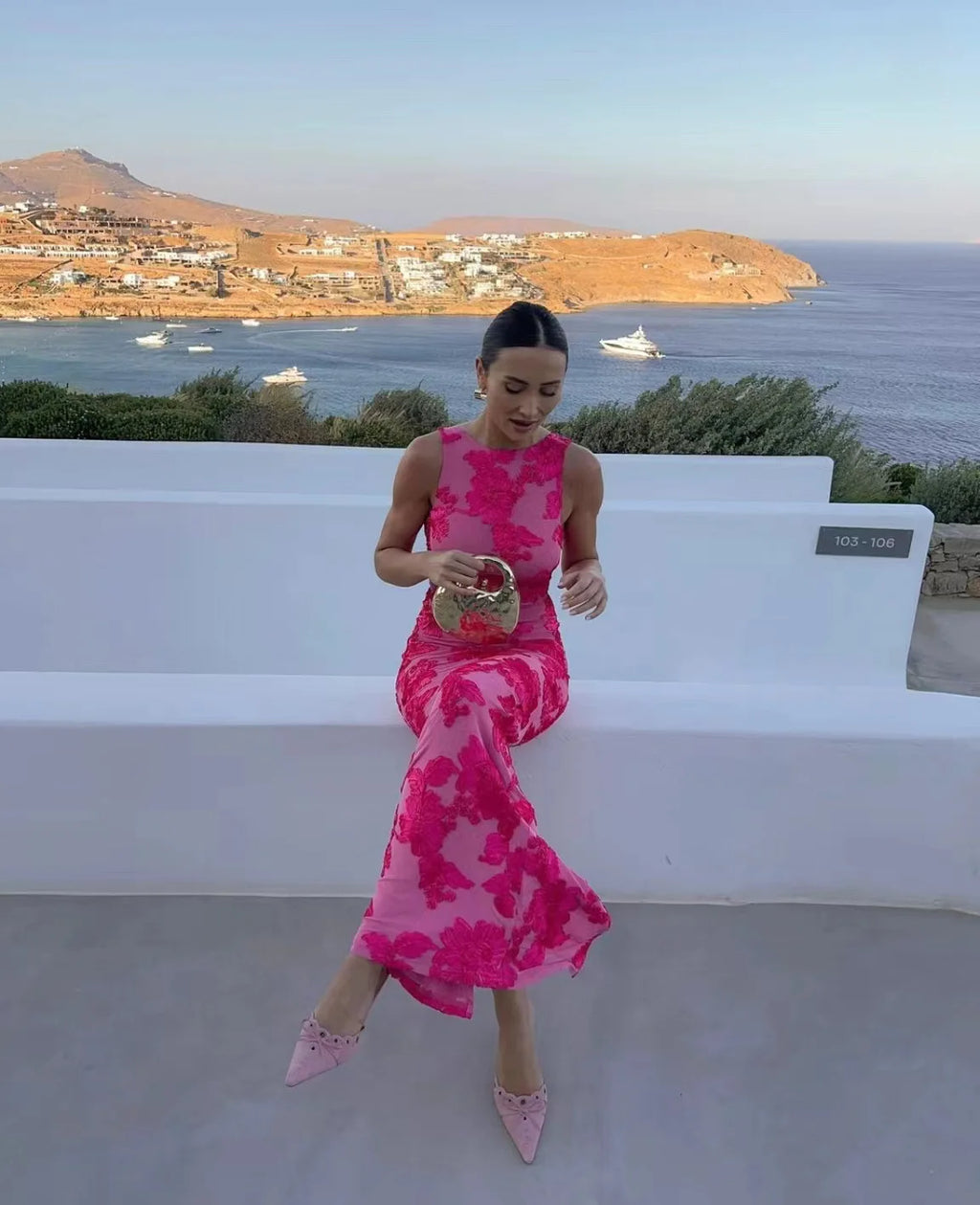 Embroidery Mesh Slim Hip Fshion Maxi Dresses Robe