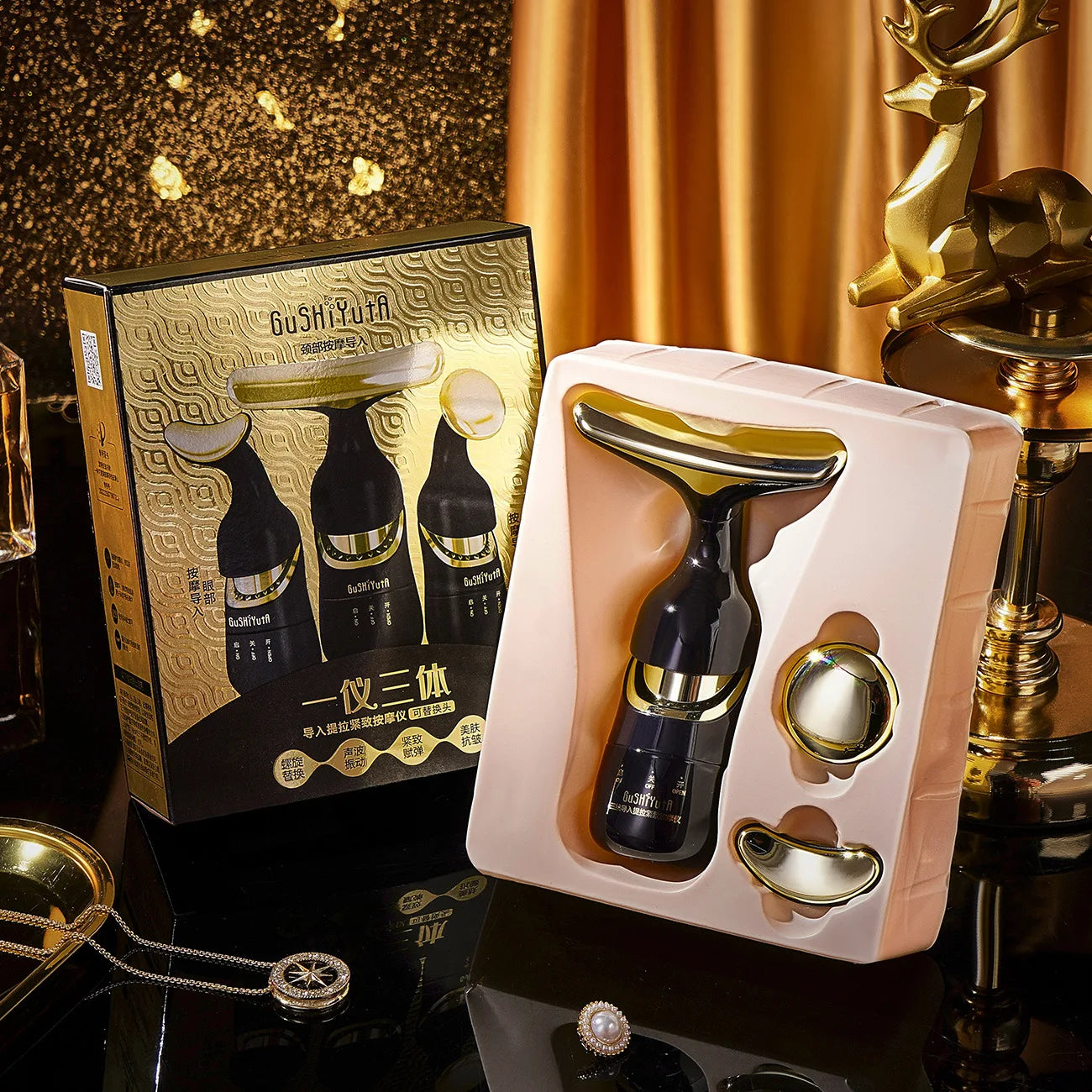 3 In 1 Facial Lifting Device Neck Facial Eye Massage