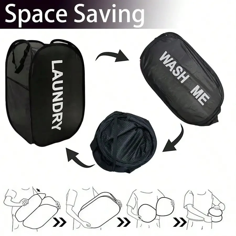 Space-Saving Laundry Basket