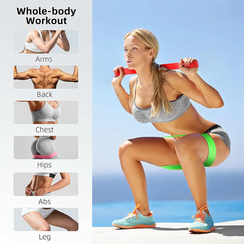 Different Resistance Bands Yoga Band Fitness Exercise Training